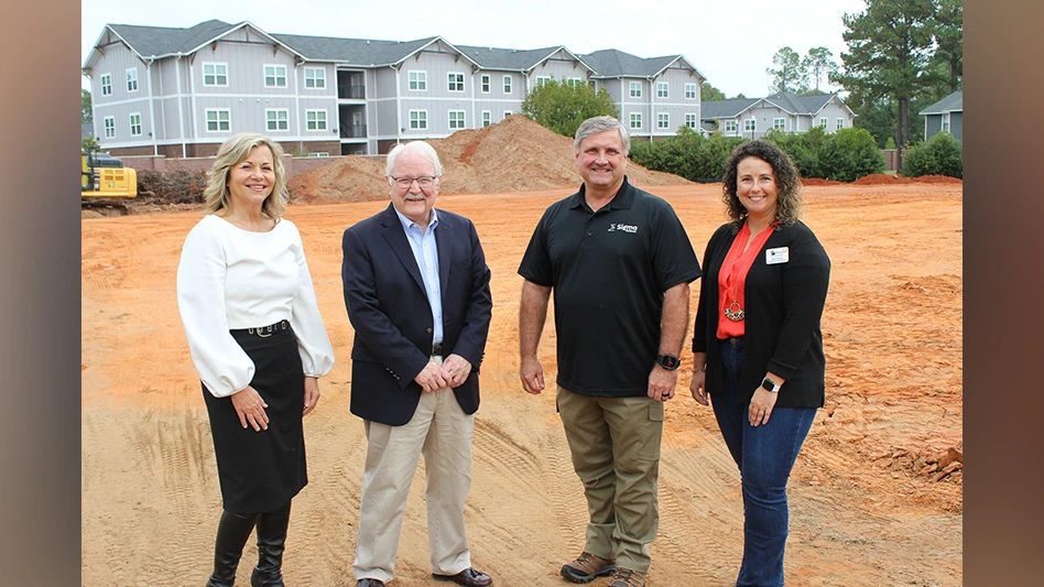 Perry Mayor Randall Walker and Co-founder and Executive Vice President & Systems General Manager of Sigma Defense, Scott Ritchie at the site of the new Sigma Defense state-of-the-art production facility in Perry, Georgia